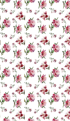 Fabric roller blind for window Pink flower