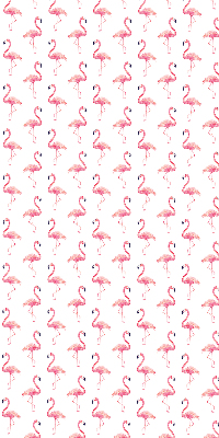 Blackout roller blind for window Flamingos