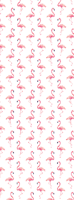 Blackout roller blind for window Flamingos