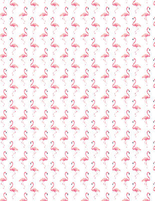 Blackout roller blind for window Flamingos