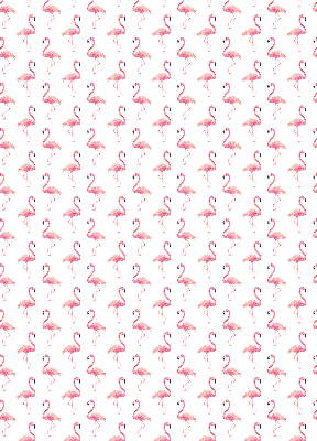 Blackout roller blind for window Flamingos