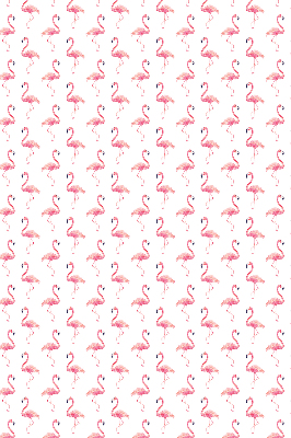 Blackout roller blind for window Flamingos