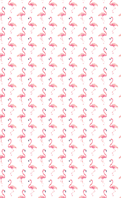 Blackout roller blind for window Flamingos