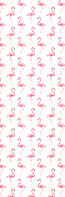 Blackout roller blind for window Flamingos