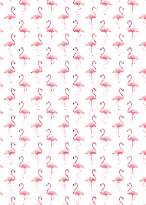 Blackout roller blind for window Flamingos