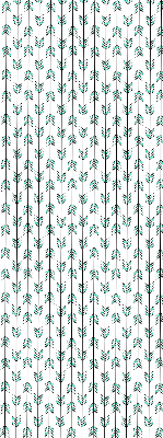 Fabric roller blind for window Small colorful fir trees