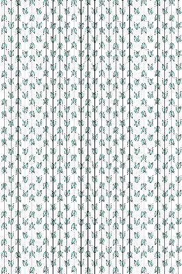 Fabric roller blind for window Small colorful fir trees