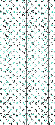 Fabric roller blind for window Small colorful fir trees