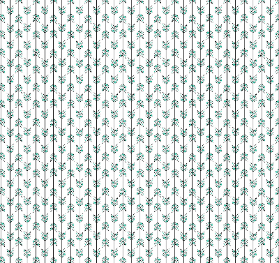 Fabric roller blind for window Small colorful fir trees