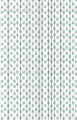 Fabric roller blind for window Small colorful fir trees