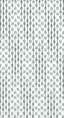 Fabric roller blind for window Small colorful fir trees