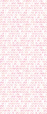 Blackout roller blind with pink up and down arrows pattern