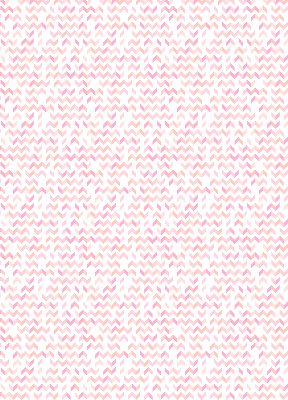 Blackout roller blind with pink up and down arrows pattern