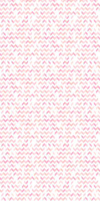 Blackout roller blind with pink up and down arrows pattern