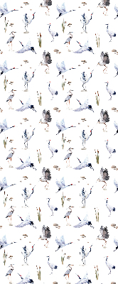 Fabric roller blind for window Herons