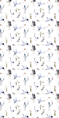 Fabric roller blind for window Herons