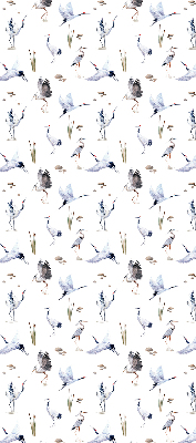 Fabric roller blind for window Herons