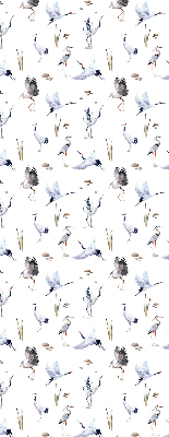 Fabric roller blind for window Herons