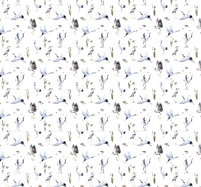 Fabric roller blind for window Herons