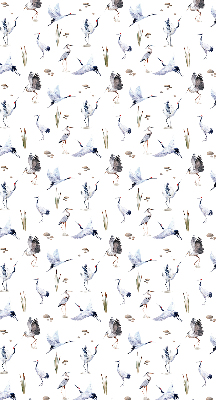 Fabric roller blind for window Herons