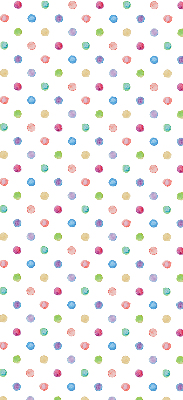 Blackout roller blind for window Colorful dots