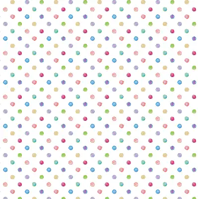 Blackout roller blind for window with colorful dots pattern