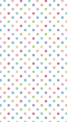 Blackout roller blind for window with colorful dots pattern