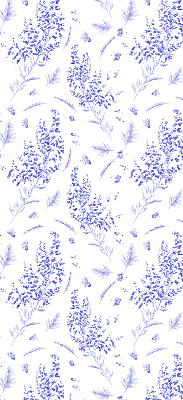 Blackout roller blind Purple plants