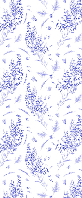 Blackout roller blind Purple plants