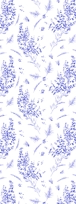 Blackout roller blind Purple plants