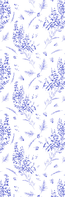 Blackout roller blind Purple plants