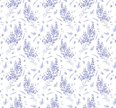 Blackout roller blind Purple plants