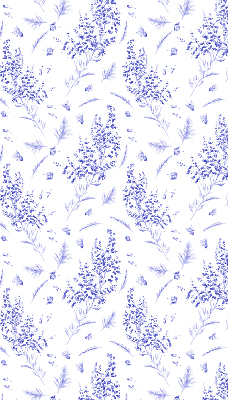 Blackout roller blind Purple plants