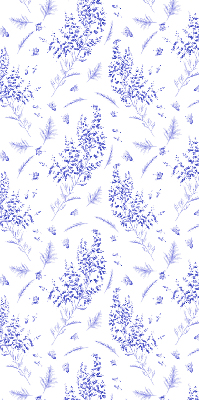 Blackout roller blind Purple plants