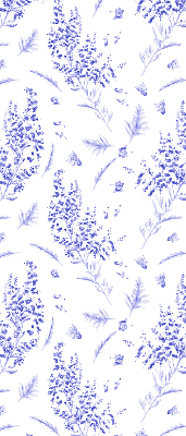 Blackout roller blind Purple plants