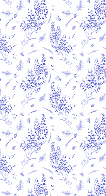 Blackout roller blind Purple plants