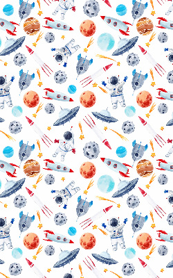 Blackout roller blind for window Rockets, cosmonauts, planets and UFOs