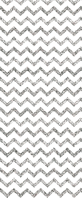 Fabric roller blind for window Gray horizontal zigzags