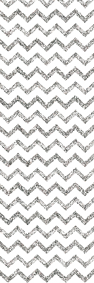 Fabric roller blind for window Gray horizontal zigzags