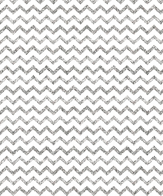 Fabric roller blind for window Gray horizontal zigzags