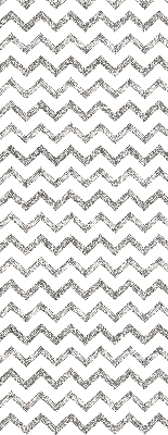 Fabric roller blind for window Gray horizontal zigzags