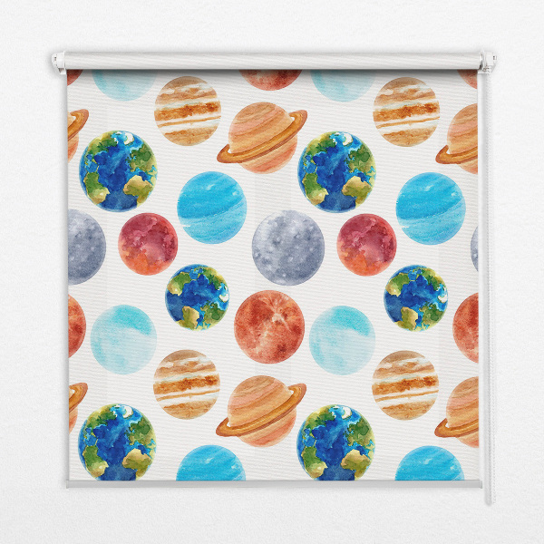 Blackout roller blind Planets