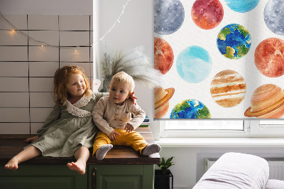 Blackout roller blind Planets
