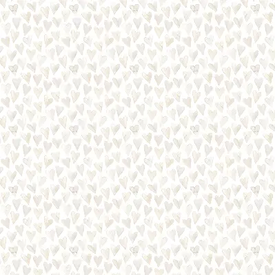 Blackout roller blind for window in beige hearts