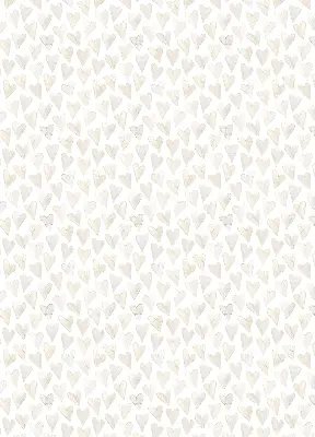 Blackout roller blind for window in beige hearts