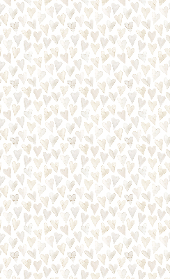 Blackout roller blind for window Beige hearts
