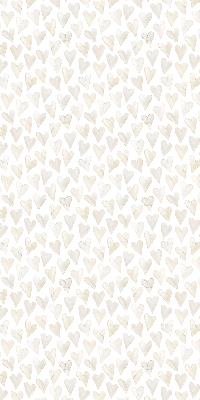 Blackout roller blind for window Beige hearts