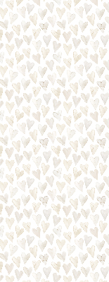 Blackout roller blind for window Beige hearts