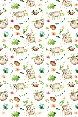 Blackout roller blind Sloths and plants