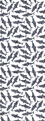 Fabric roller blind for window Sharks
